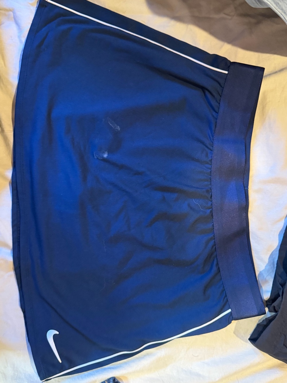 Nike Women's Navy Blue Athletic Skort with White Piping